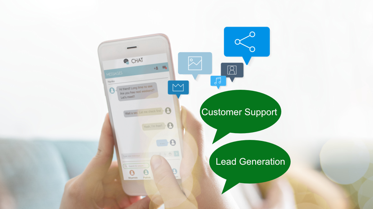 Leads & support AI Chatbot using MyBot